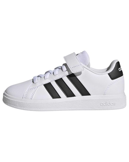 Adidas Grand Court Elastic Lace And Top Strap Shoes Sneakers -kind in het Metallic