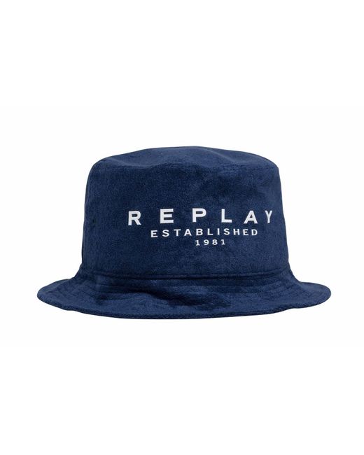 Replay Blue Bucket Hut mit Logo
