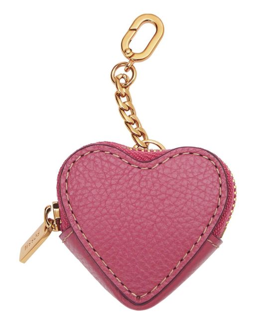 Vday Coin Pouch Keychain Magenta Fossil en coloris Pink