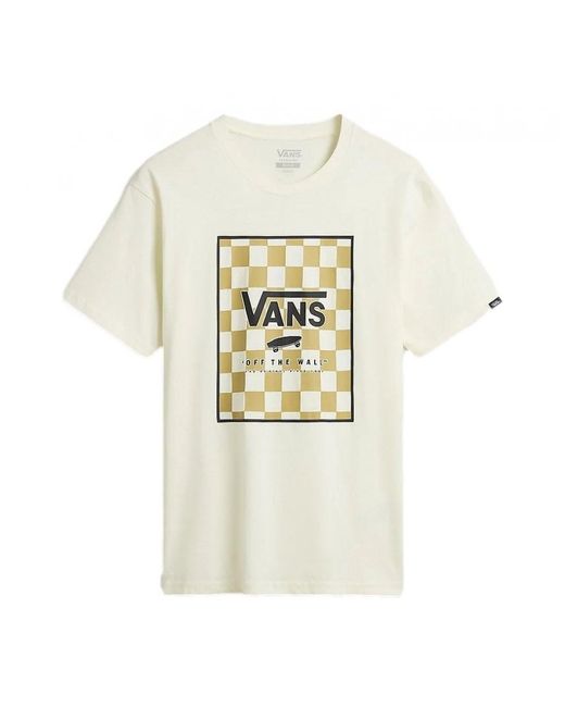 Vans White Men's Short Sleeve T-shirt Vn0a5e7ykig Mn Classic Print Box Xl for men