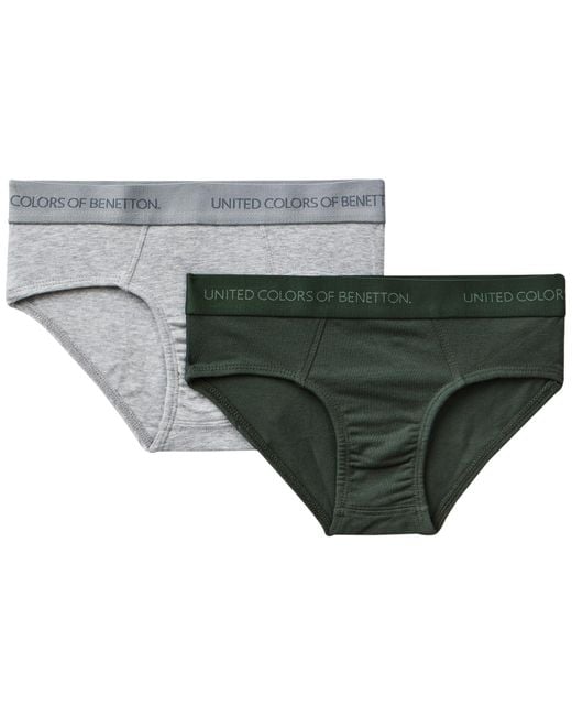 Set Slip 3OP80S484 Intimo da Uomo di Benetton in Nero Lyst