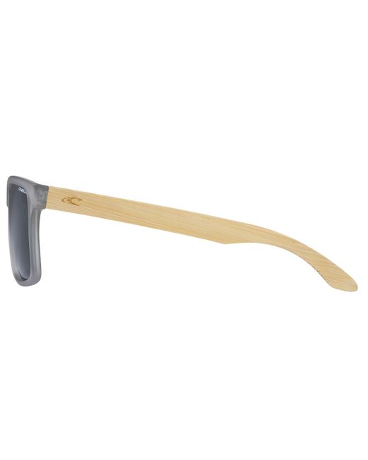 O'neill Sportswear Black Harwood 2.0 Square Bamboo Polarized Sunglasses