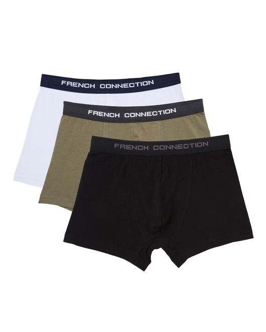 Boxer da uomo in misto cotone di French Connection in Black da Uomo
