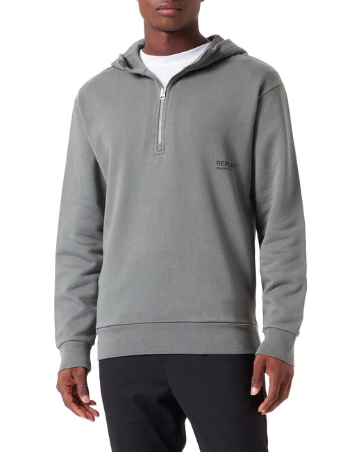 Replay Gray M6267 Hooded Sweatshirt for men