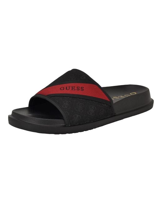 Guess Vellden Slide Sandale in Black für Herren