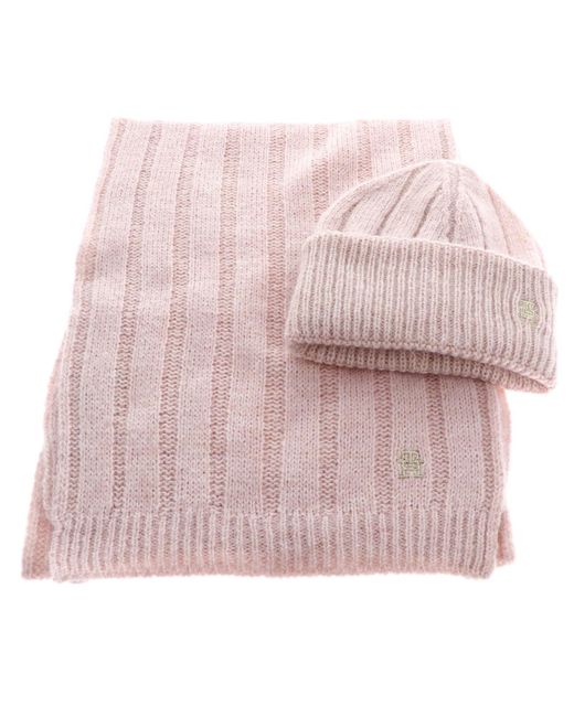 Tommy Hilfiger Pink GP TH TIMELESS BEANIE + SCARF