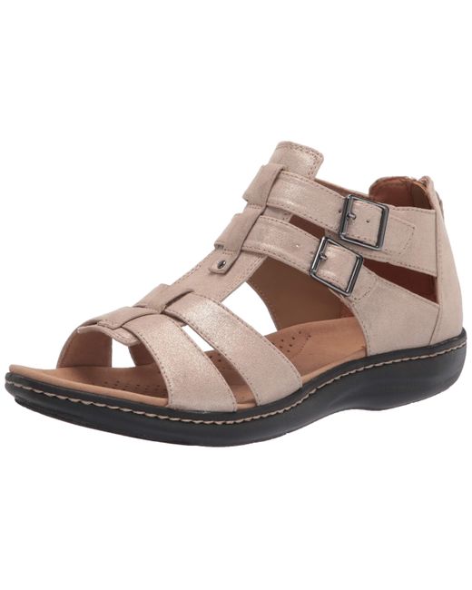 Clarks Sandalias Planas Laurieann Vine Para Mujer, Cuero