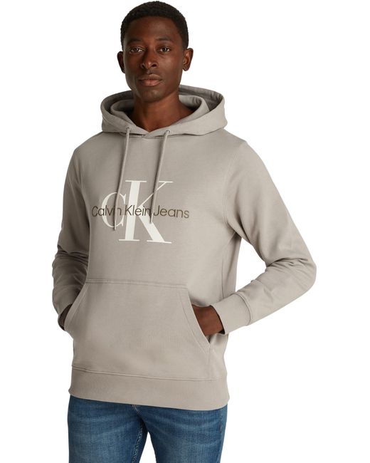 Sweat à Capuche Seasonal Monologo Regular en Coton Calvin Klein pour homme en coloris Multicolor