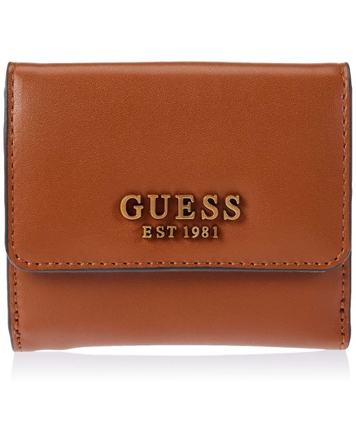 Guess Brown Laurel Slg Card & Coin Purse Handbag