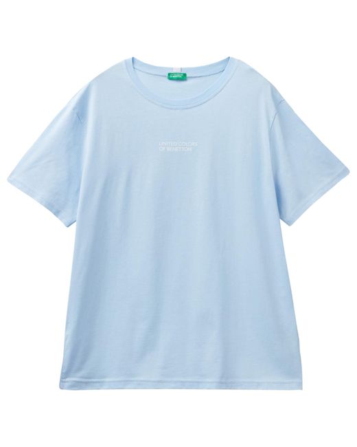 Benetton T-Shirt 30964m019 Pyjamaoberteil in Blue für Herren