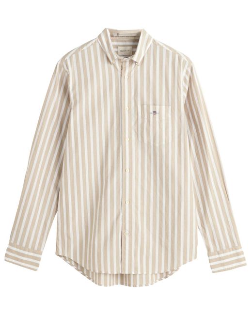 Gant Multicolor Reg Wide Poplin Stripe Shirt for men