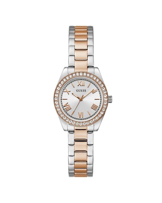 Montre analogique à deux tons Guess en coloris Metallic