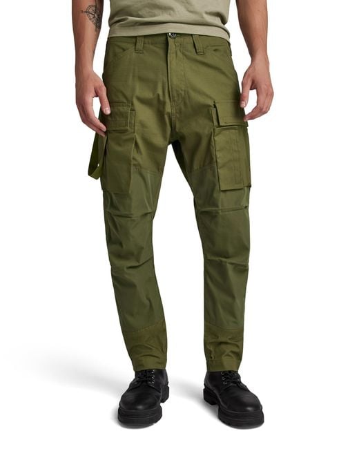 G-Star para Hombre Pantalones 3D Regular Tapered Cargo 2.0 G-Star de hombre de color Green
