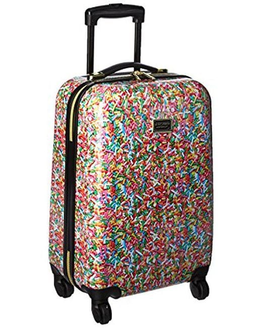 Betsey Johnson Multicolor Hardside Spinner Carry-on Suitcase 20"
