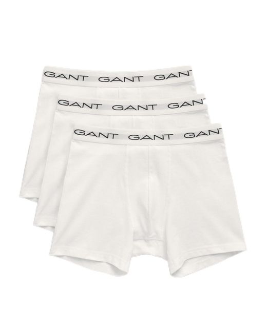 Gant Boxer Brief 3-Pack Boxershorts in White für Herren