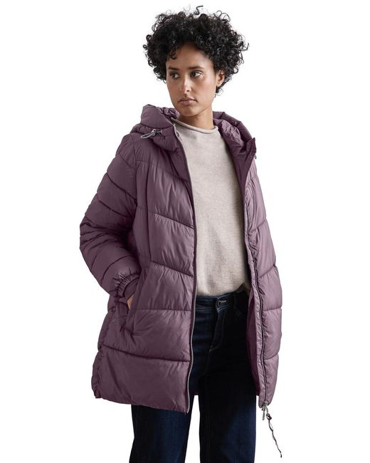 Street One A201971 Lange Steppjacke in Lila Lyst DE