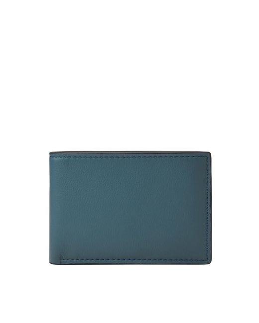 Fossil Blue Steven Leather Front Pocket Wallet-bifold for men
