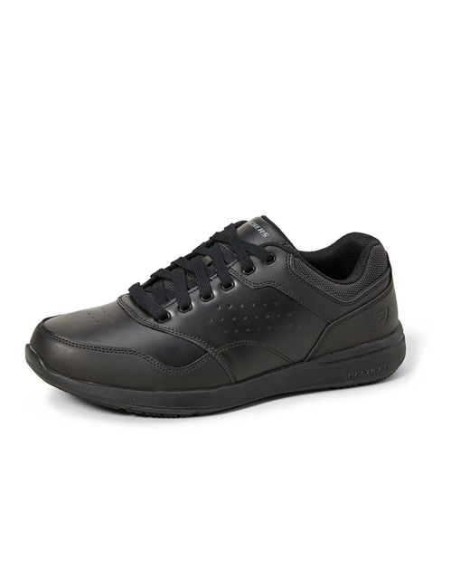 Skechers Leather Usa Relaxed Fit-elent-velago Oxford,11 M Us,black for Men  - Save 35% | Lyst UK