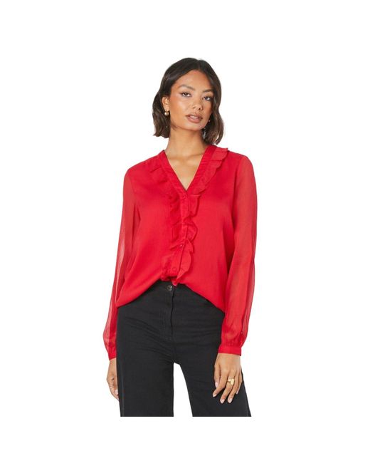 dorothy perkins ruffle top