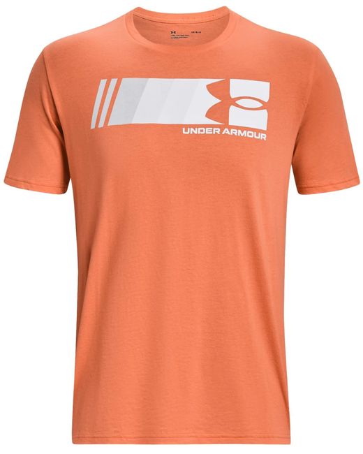 Under Armour Orange Ua Fast Left Chest Short-sleeve Crew Neck T-shirt for men