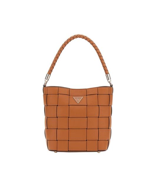 Maylee Bucket Bag Caramel di Guess in Brown