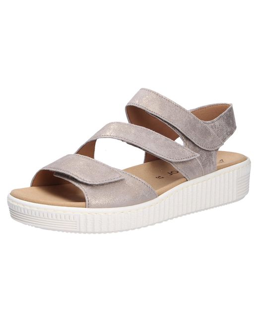 Gabor Metallic Riemchensandalen