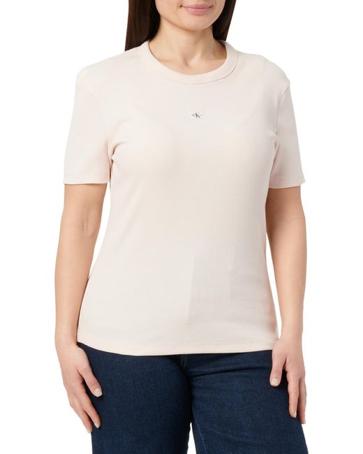 Calvin Klein S/s T-shirt Voor in het White