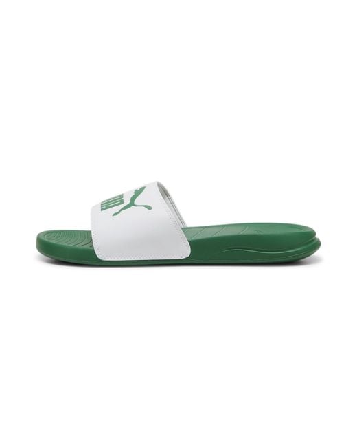 PUMA Green Adults Popcat 20 Slide Sandals