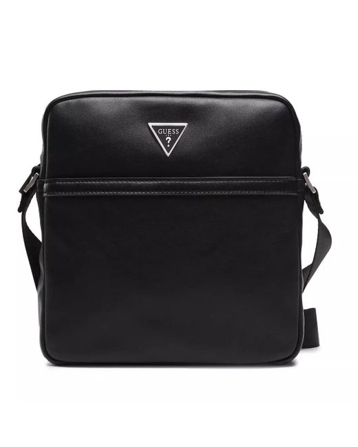 Borsello Tracolla Uomo HMSCAL P3258 BLA Nero Black di Guess da Uomo