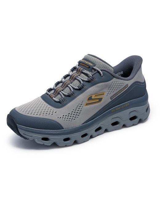 Skechers Glide-step Sole Hands Free Slip-on Sneakers Voor in het Blue voor heren
