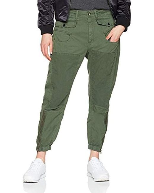 G-Star RAW Green Army-b Radar Mix Loose Cropped Trousers