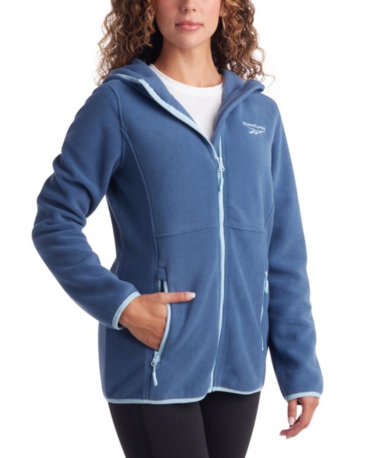 Reebok Polar Fleece Sweatshirt Jacket - Lightweight Coat For in Blue | Lyst  UK