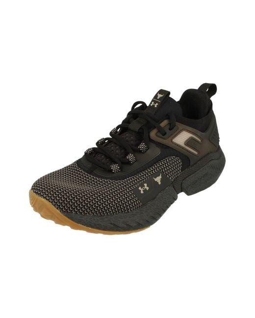 Under Armour Black Ua Project Rock 5 Home Gym S Trainers 3026074 Sneakers Shoes for men