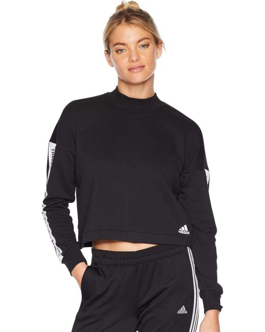 Adidas Black Sweatshirts Sport Id Running Fashion Training Gym Work Out Dm7279
