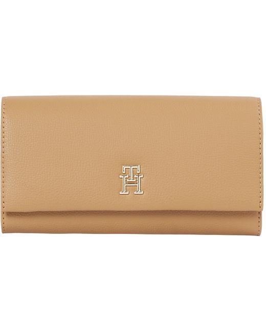 Tommy Hilfiger Legacy Flap Wallet L Safari Canvas in het Black