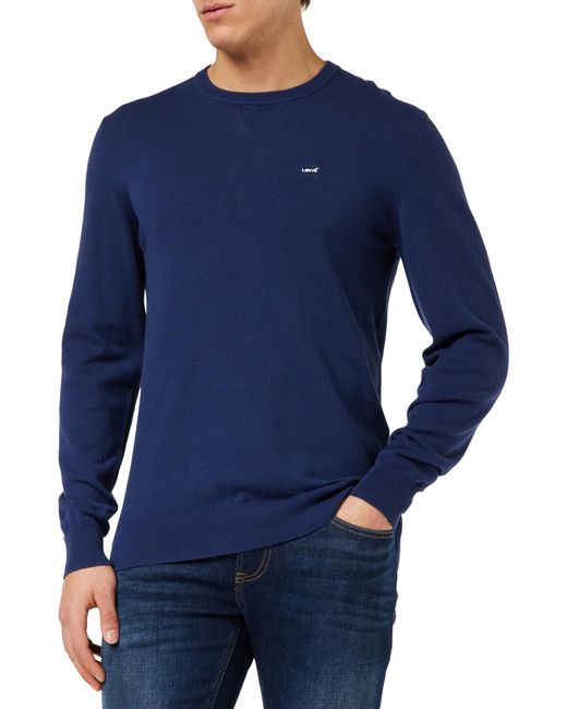 Levi's Blue Lightweight Housemark Sweaters for men
