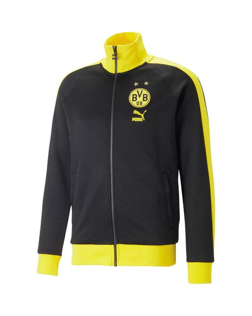 Borussia Dortmund Ftbl Heritage T7 Track Jacket L PUMA pour homme en coloris Black
