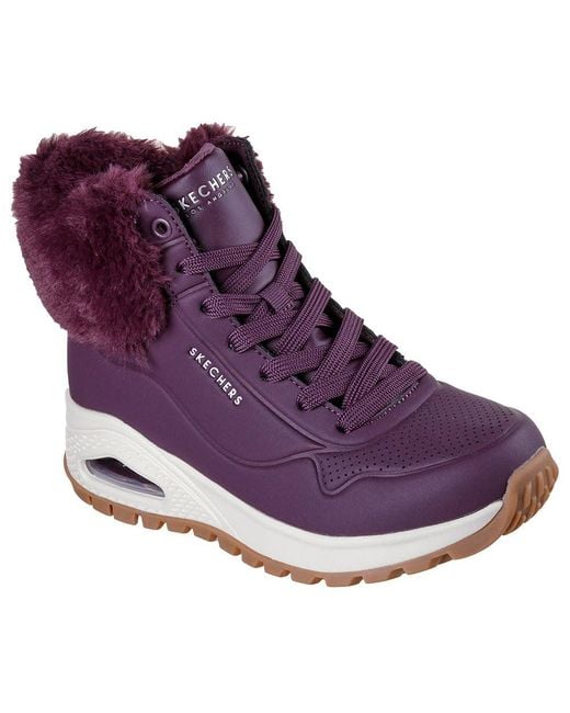 Skechers Uno Rugged Fall Air Sneaker in het Purple