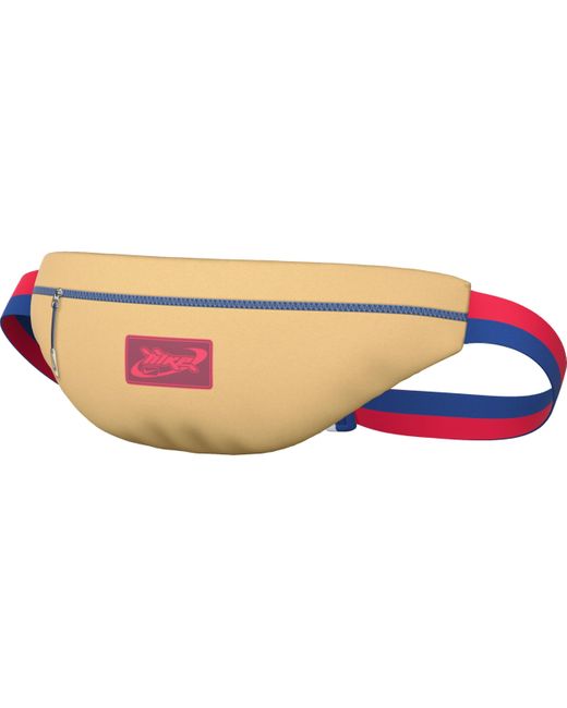 Nike Black Unisex Belt Bag Nk Heritage Waistpack - Fstvl, Celestial Gold/bright Crimson, Dz6293-266, Misc, Celestial Gold/bright