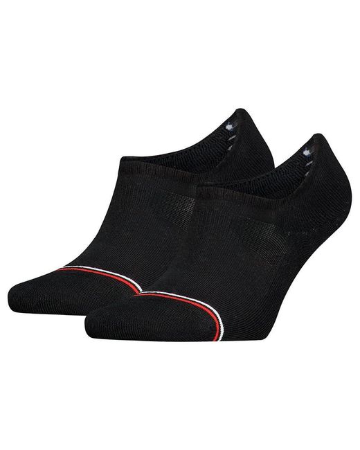 Tommy Hilfiger Black Footie Socken