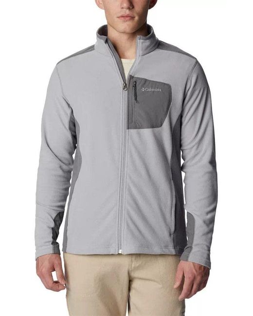 Columbia Gray Klamath Range Full Zip Sweater for men