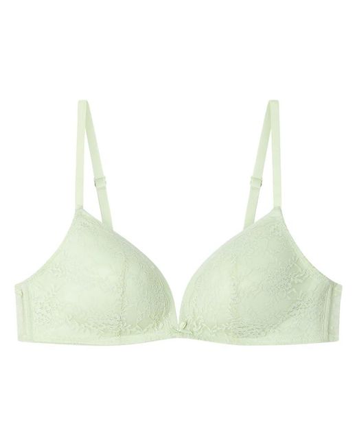 Charming Sujetador Triangular Relleno sin aro Encaje Tul plumeti Women'secret de color Green