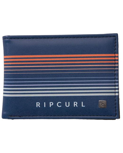 Rip Curl Blue Combo Slim Pu Wallet - Navy/orange, Navy / Orange, One Size for men