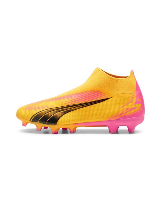 PUMA Yellow Ultra Match+ Ll Fg/ag Soccer Shoes for men