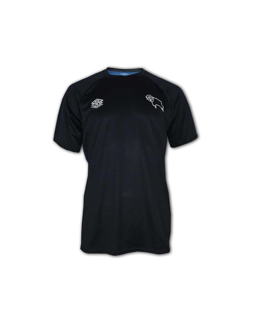 Umbro Black Derby County Training Jersey 21 22 schwarz DCFC Trikot Rams Fan Shirt