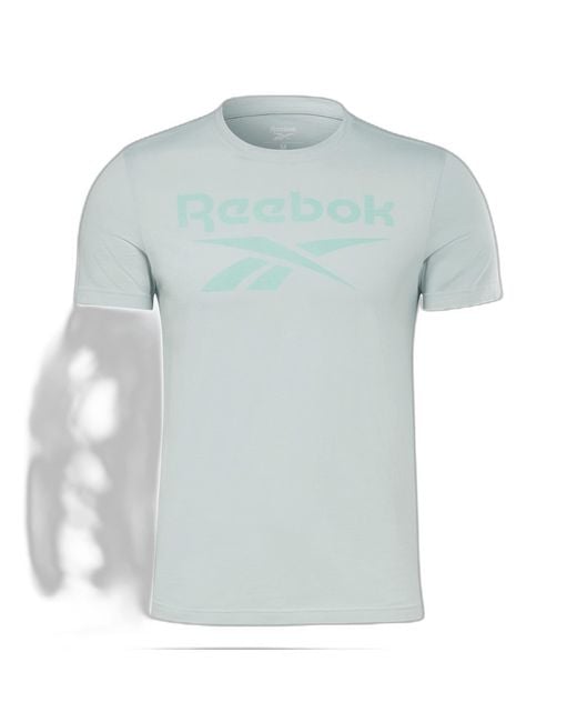 Identity Big Logo T-Shirt di Reebok in Blue da Uomo