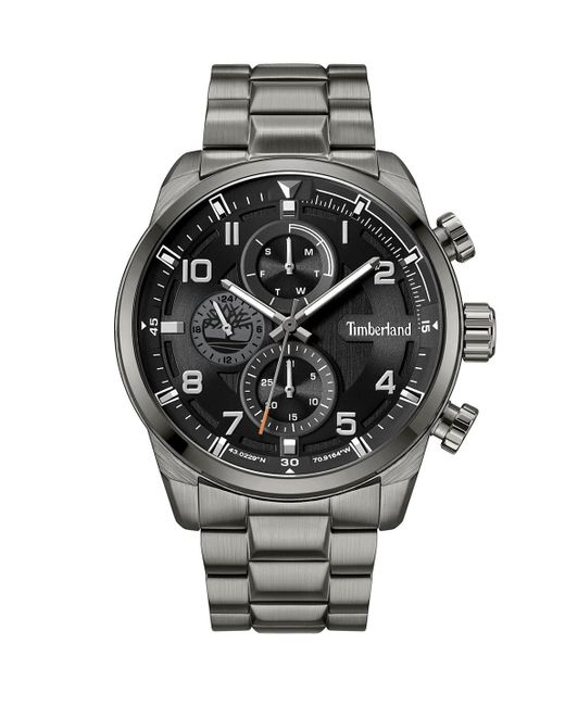 Orologio Analogico al Quarzo Uomo con Cinturino in Lega di Acciaio TDWGK2201104 di Timberland in Gray da Uomo