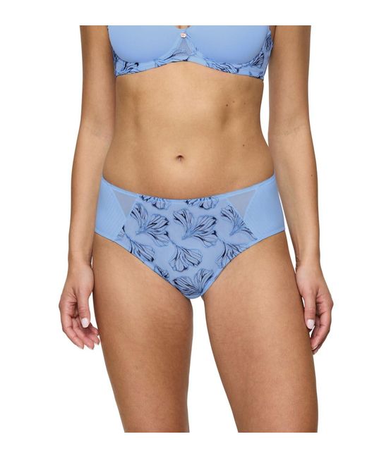 Wild Iris Florale Maxi Slip di Triumph in Blue