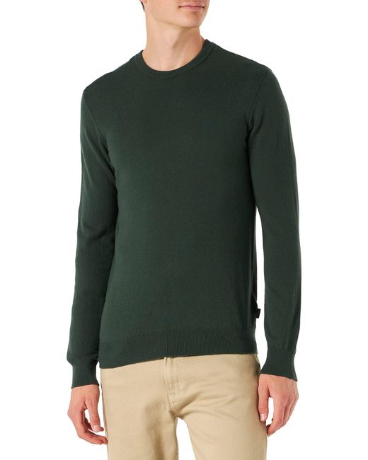 Wrangler Green Crewneck Knit Sweater for men