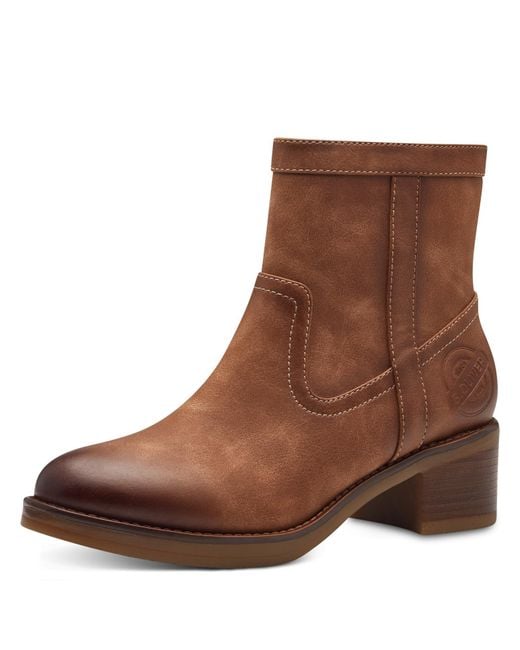 S Oliver Stiefeletten Braun Mit Blockabsatz Stiefeletten Mit
